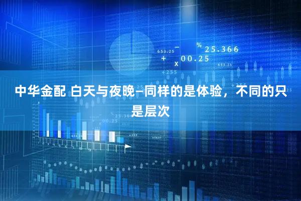 中华金配 白天与夜晚—同样的是体验，不同的只是层次