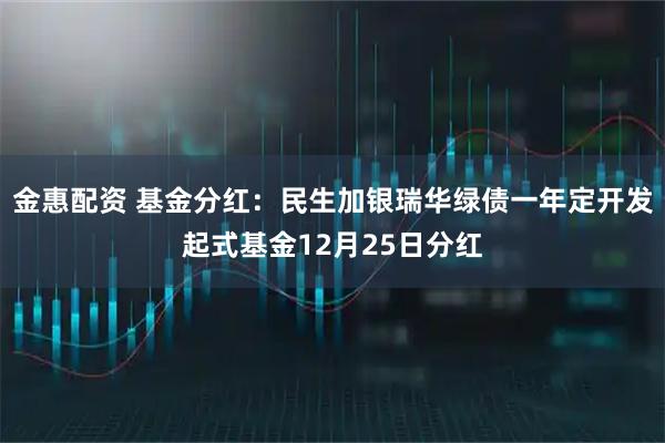 金惠配资 基金分红：民生加银瑞华绿债一年定开发起式基金12月25日分红
